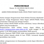 PCNU PATI - Hari Ini Mahasiswa Baru Jalur SPAN-PTKIN 2022 Diumumkan.