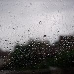 water droplets on glass window