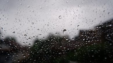 water droplets on glass window