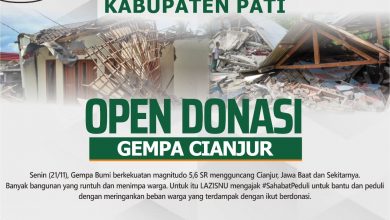 PCNU-Lazisnu Ajak Warga Bantu Korban Gempa Cianjur