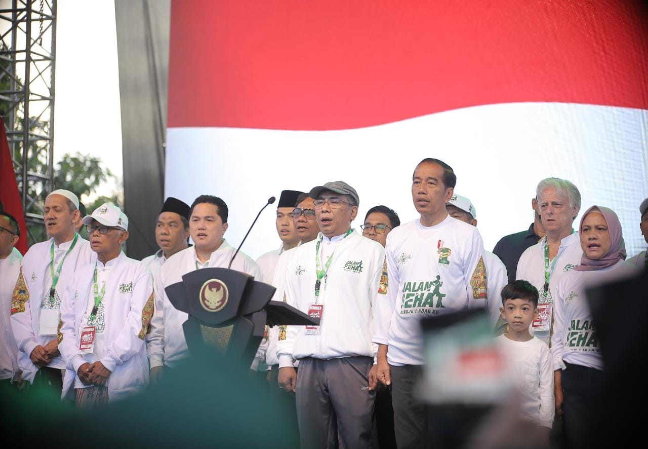 Dibuka Jokowi, Puluhan Ribu Warga NU Ikuti Jalan Sehat di Solo