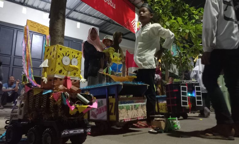 Takbiran Bocah jadi Tradisi Sambut Lebaran Qurban di Tapen