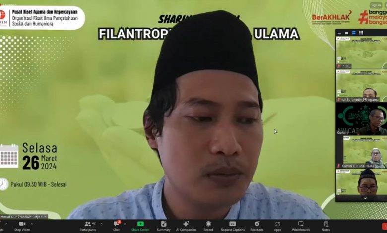 Kaji Filantropi Kreatif Islam, BRIN Gelar FGD Filantropi NU