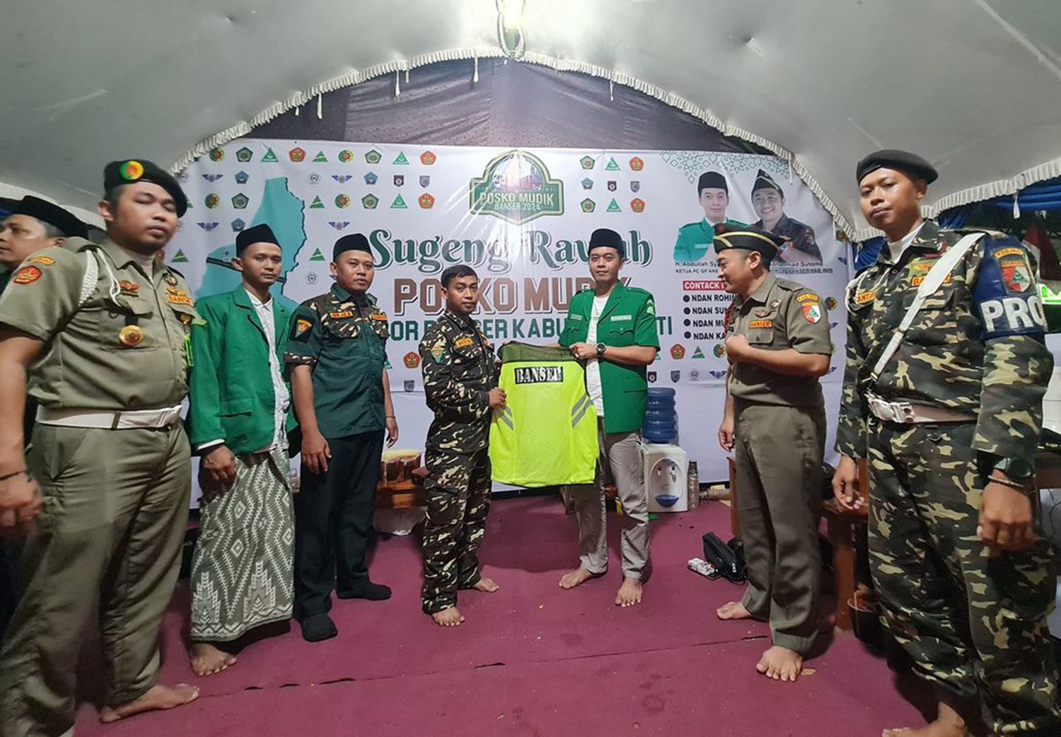 Banser Pati Buka Posko Mudik di Juwana
