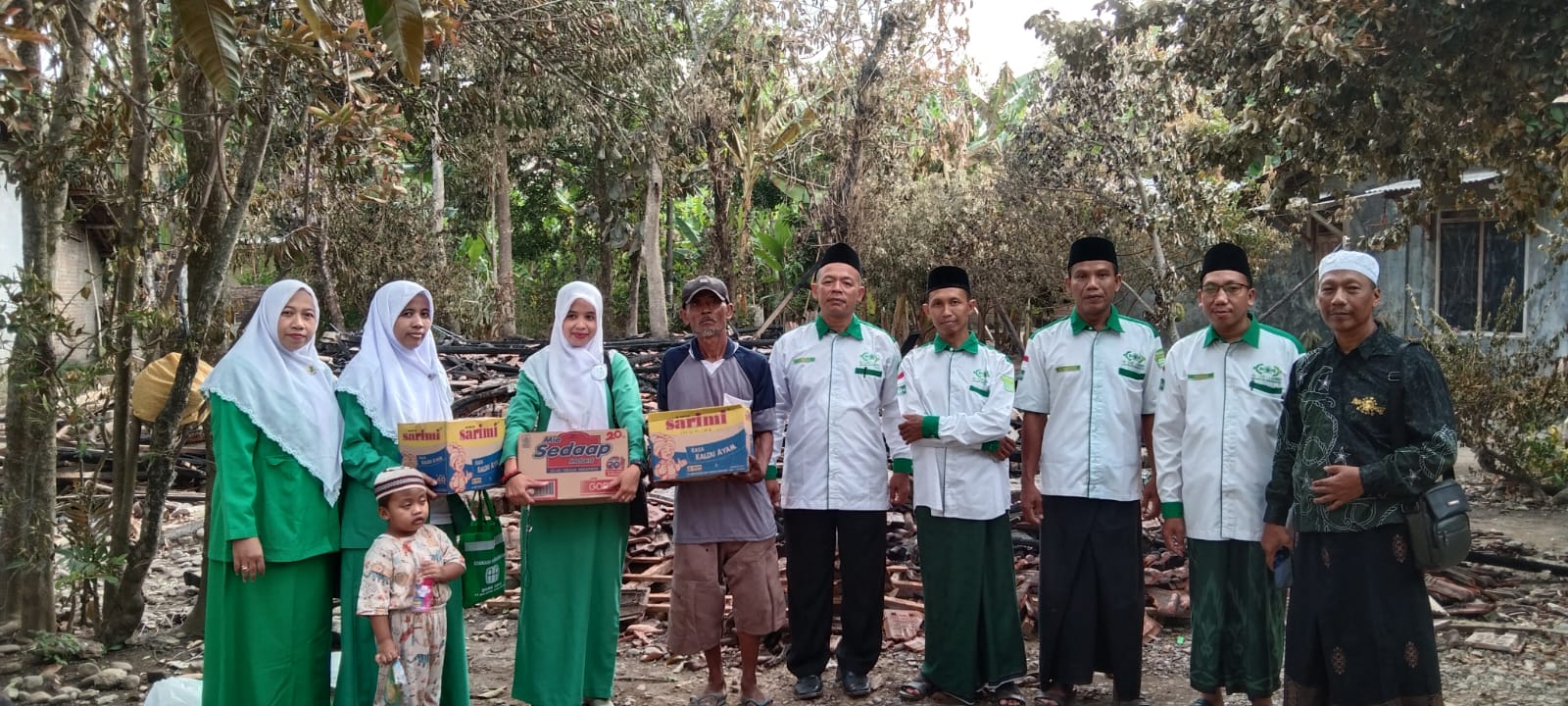 Korban Kebakaran dapat Bantuan dari NU