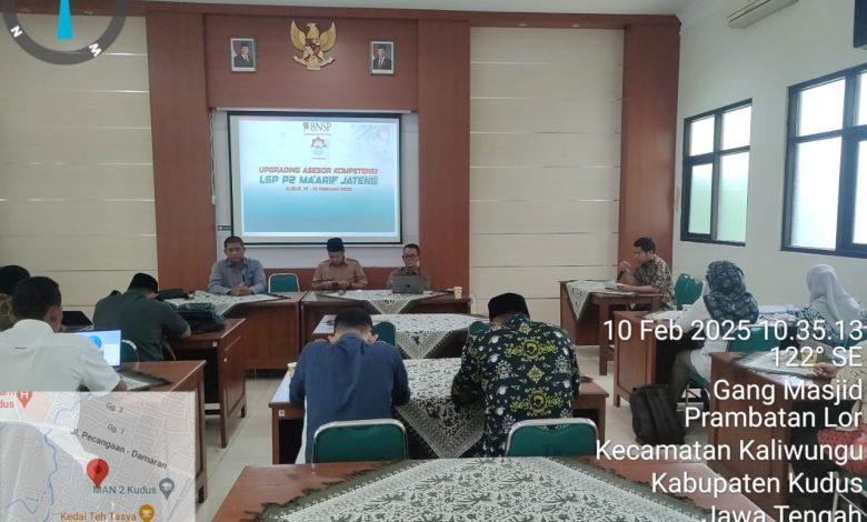 LSP P2 Ma’arif Jateng Gelar Upgrading Asesor: Menyempurnakan MUK Sesuai Standar BNSP