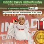 Ini Sosok Adzkia, Murid Kelas 6 MI Ma’arif Gondang Juara I Karate Nasional Indikado 2025