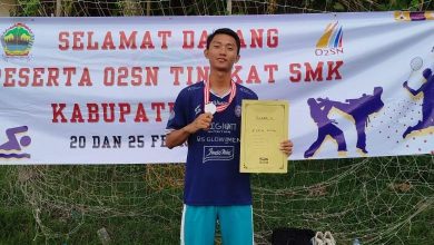 M. Zaenal Ma’arif Pelajar SMK Ma’arif NU Talang, Juara 02SN Tingkat SMK se Kabupaten Tegal