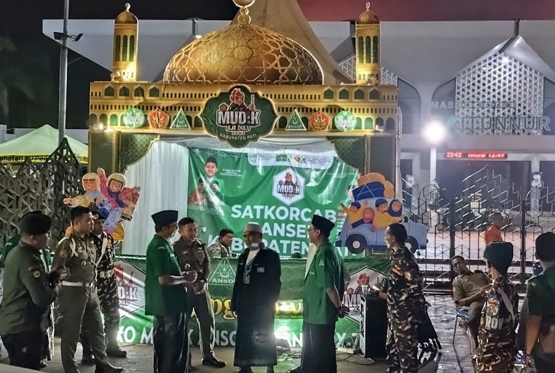 GP Ansor Pati Buka Posko Mudik di Alun-Alun Juwana dan Pati