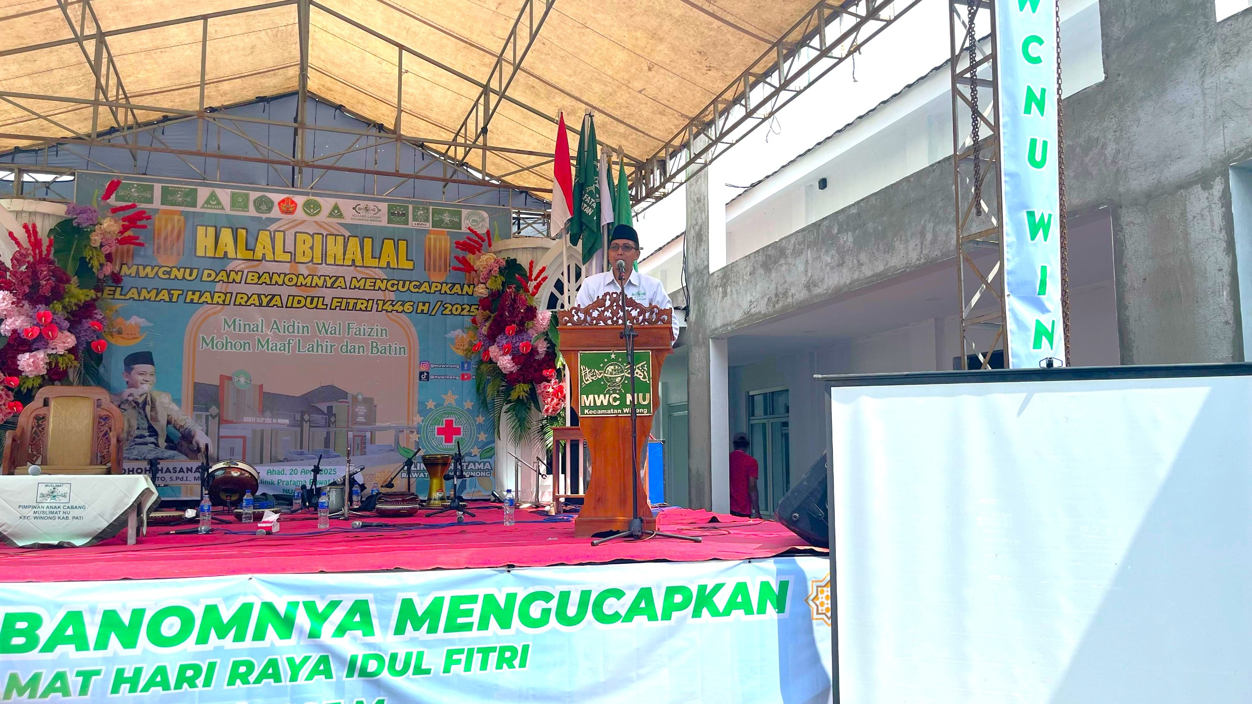 Momen halal Bi Halal MWCNU Winong, Ranting NU dan Banomnya Sepakat Dukung Penuh Klinik NU HALAL BI HALAL Pratama Rawat Inap