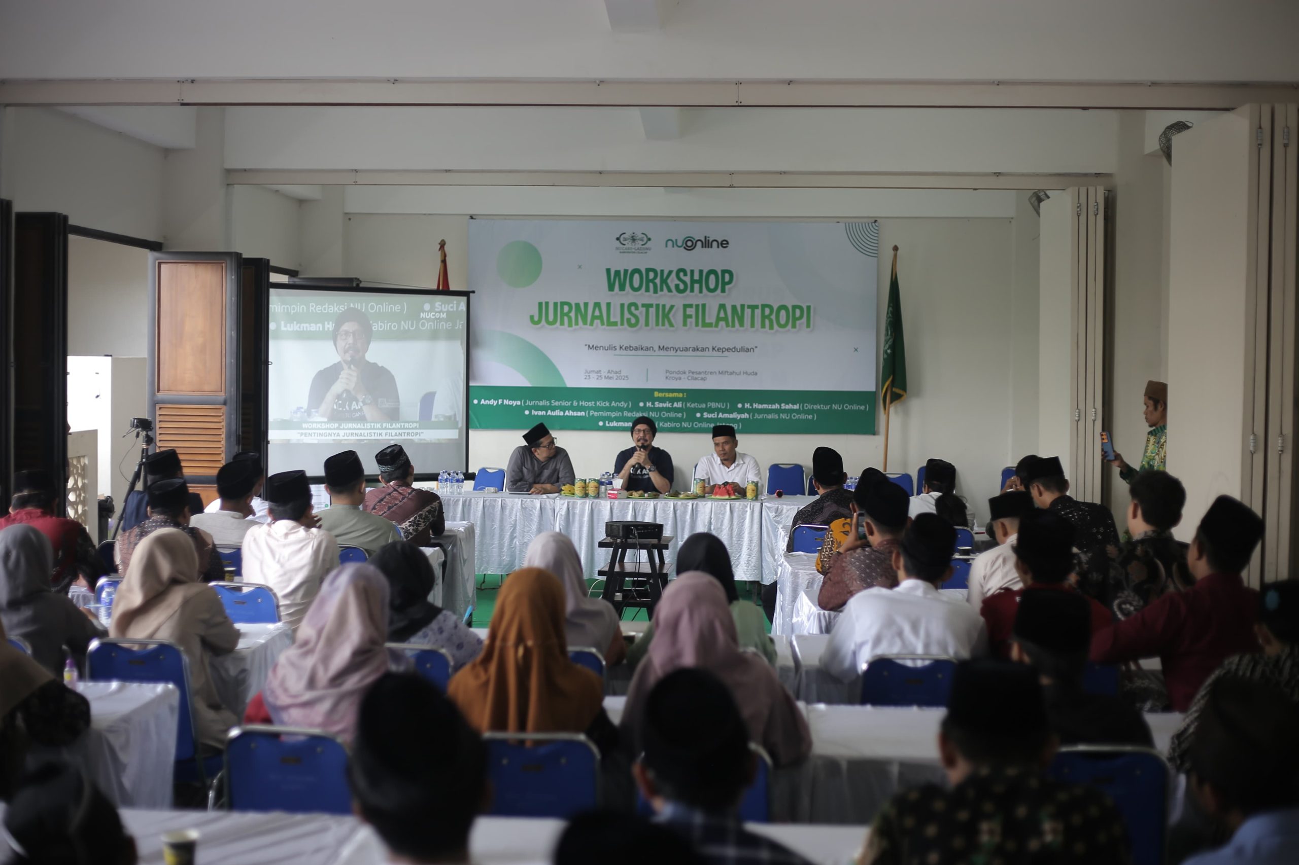 Pengurus LTN PCNU Pati Ikuti Workshop Jurnalistik Filantropi di Cilacap
