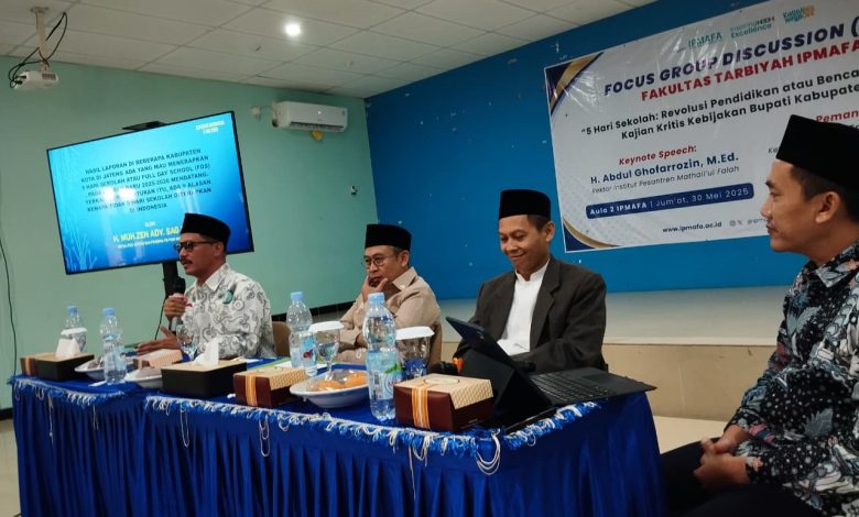 Hasil Survei Ipmafa: Mayoritas Masyarakat Pati Tolak 5 Hari Sekolah