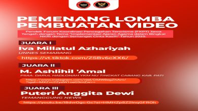 Tiga Video Terbaik Menang Lomba FKPT Jateng 2025, Ketua FKPT: Kreativitas Anak Muda Luar Biasa!