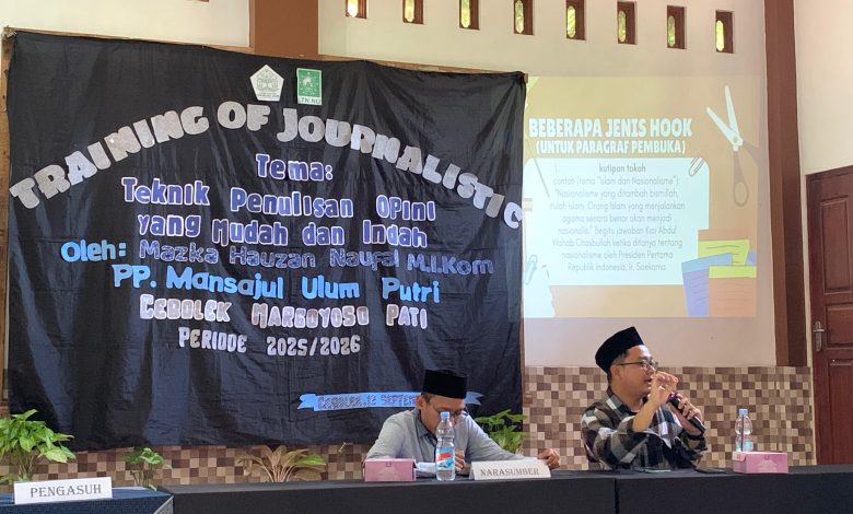 Lagi, PPMU Putri Gandeng LTN NU Pati Helat Acara Jurnalistik