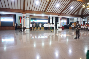 PCNU Pati Gelar Apel Hari Santi di Pendopo Kabupaten