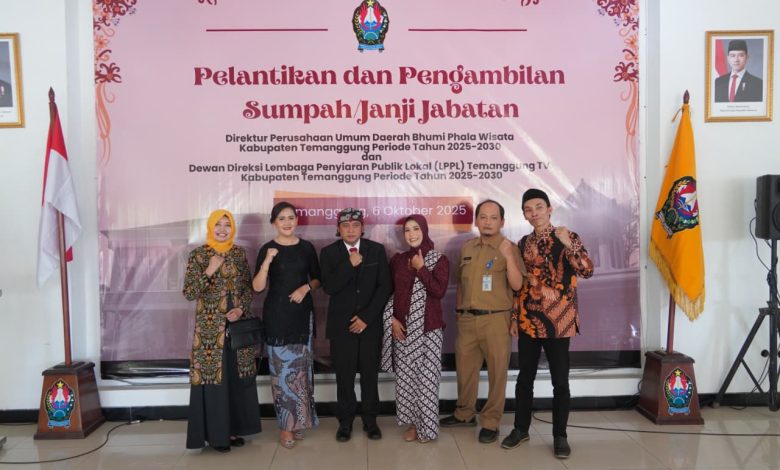 Ketua Dewan Pengawas LPPL Temanggung TV Lantik Direksi Baru