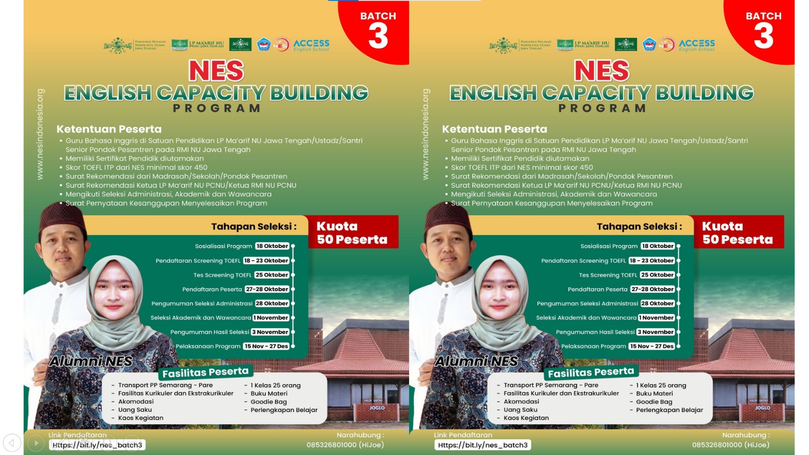Kembali Dibuka, English Capacity Building Program Ma’arif dan RMI NU Jateng