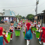 Corp Drumband MI Hidayatul Islam Buka Kemah Bhakti Hari Santri