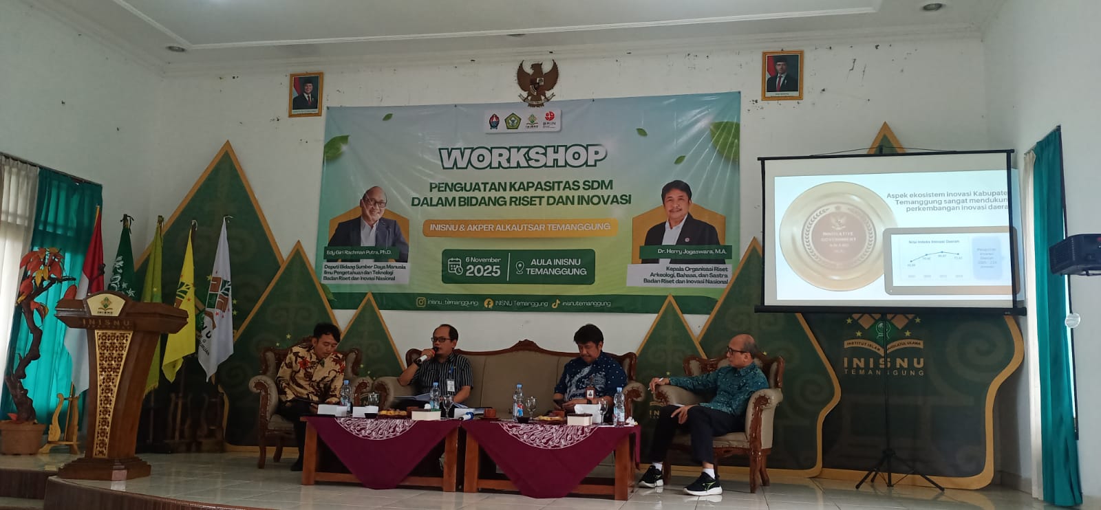 Kuatkan Mutu Riset dan Inovasi pada SDM, INISNU Datangkan BRIN dan Bapperida