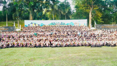 Upacara Pembukaan Kemah Kemanusiaan dan Perdamaian SAKO Pramuka Pandu Ma'arif Jawa Tengah Tahun 2025