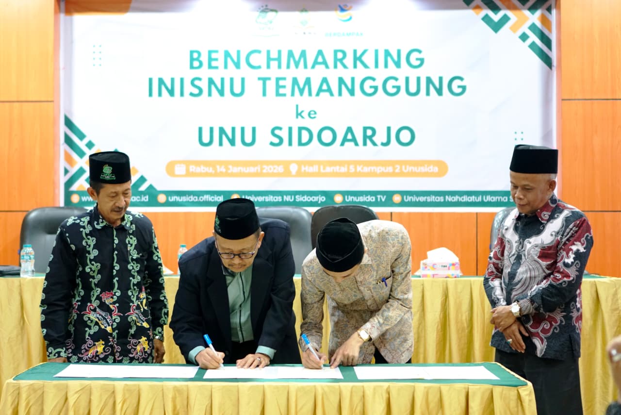 INISNU Temanggung Teken MoU dan MoA dengan UNU Sidoarjo