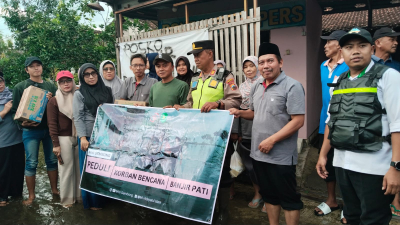 Keren! MHI Gembong Serahkan Ribuan Paket Logistik kepada Korban Banjir