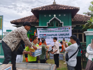 Banjir Jakenan Belum Surut, NU PEDULI KAB Pati Resmikan Posko NU Peduli dan Dapur Umum di Jakenan