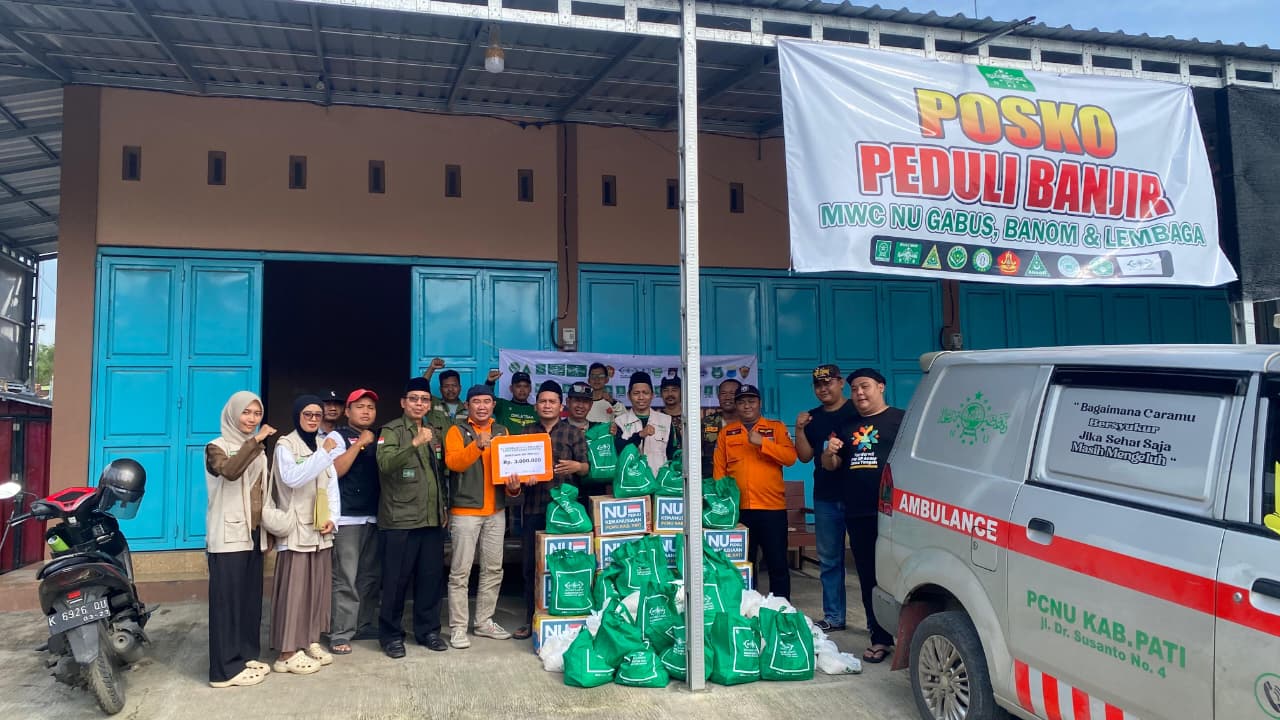 NU PEDULI Kabupaten Pati Dirikan Posko Kesehatan di Gempolsari, Kec. Gabus