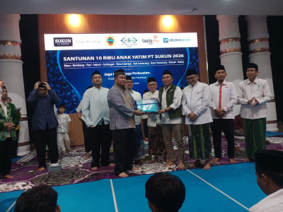 PCNU Sanjung Santunan 10 Ribu Anak Yatim PT Sukun