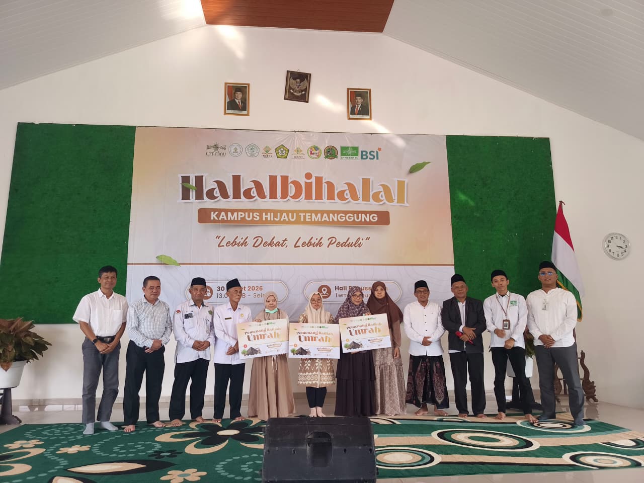 Halalbihalal Kampus Hijau Temanggung Meriah, BPP INISNU Berikan Tiga Hadiah Umrah