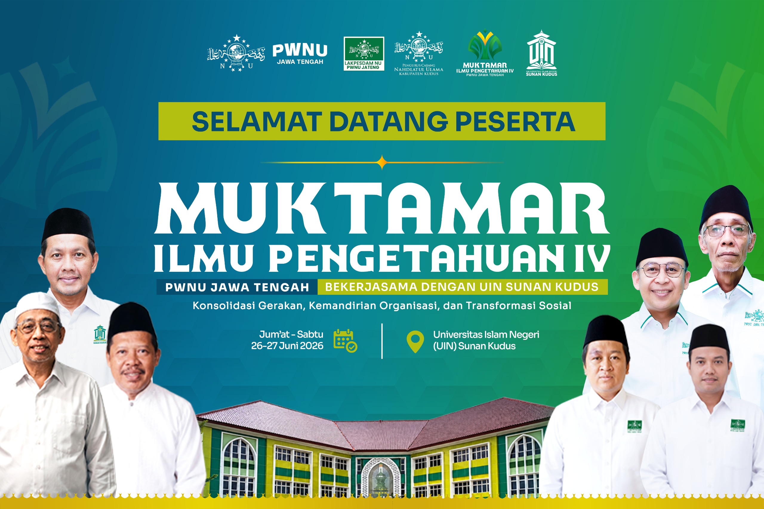 Lakpesdam PWNU Jateng dan UIN Sunan Kudus Gelar Muktamar Ilmu Pengetahuan IV, Soroti Peran Strategis NU di Era Demokrasi