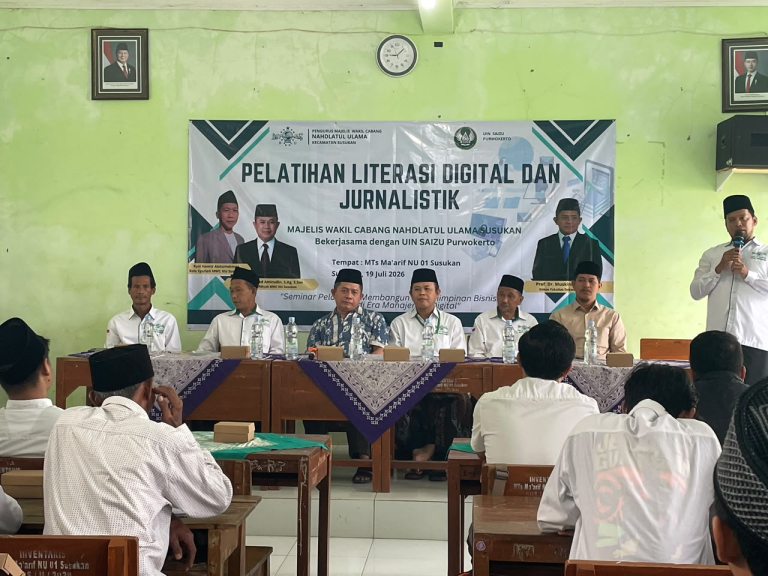 Bangun Kepemimpinan Bisnis Era Digital, MWC NU Susukan Gandeng Fakultas Dakwah UIN Saizu Gelar Pelatihan Literasi dan Jurnalistik