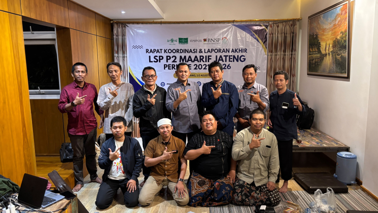 Sampaikan Laporan Akhir Periode 2024–2026, LSP P2 Ma’arif NU Jateng Mantapkan Sinergi Link and Match
