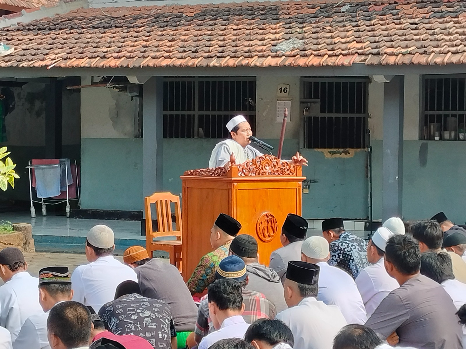 Ikhtiar Hadapi Kemarau, Warga Binaan Lapas Pati Gelar Salat Istisqa