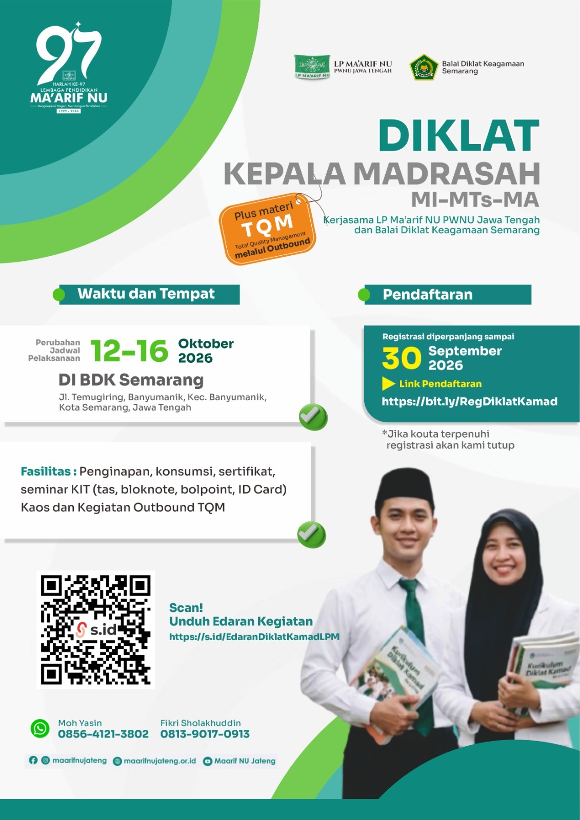 Jadwal Diubah, Diklat Kepala Madrasah LP Ma’arif NU Jateng Digelar 12–16 Oktober 2026